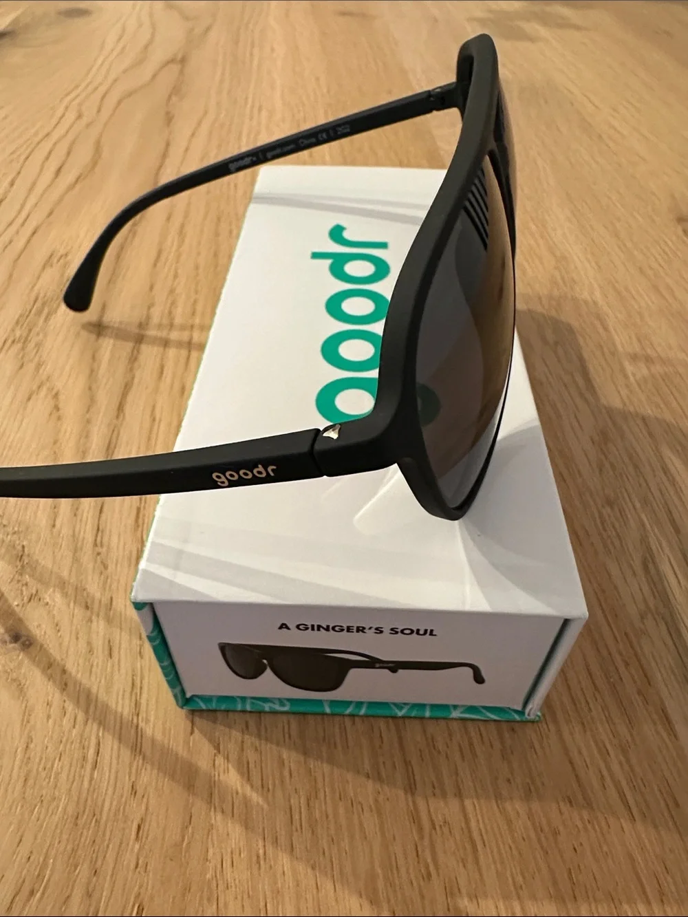 goodr Men's Black Aviator Sunglasses - Polarized Lens